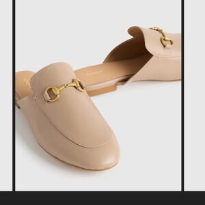 Quince Italian Leather Horsebit Loafer Mule